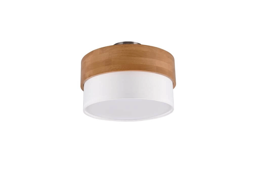 Plafonnier Ø 30cm Seasons bois avec du blanc Plafonnier Ø 30cm Seasons bois avec du blanc
