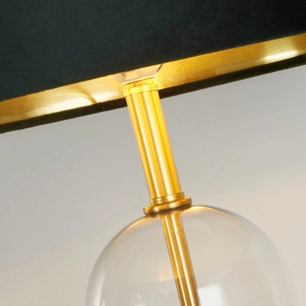 Lampe de table Oxford avec capuche verte Searchlight 5053423256818