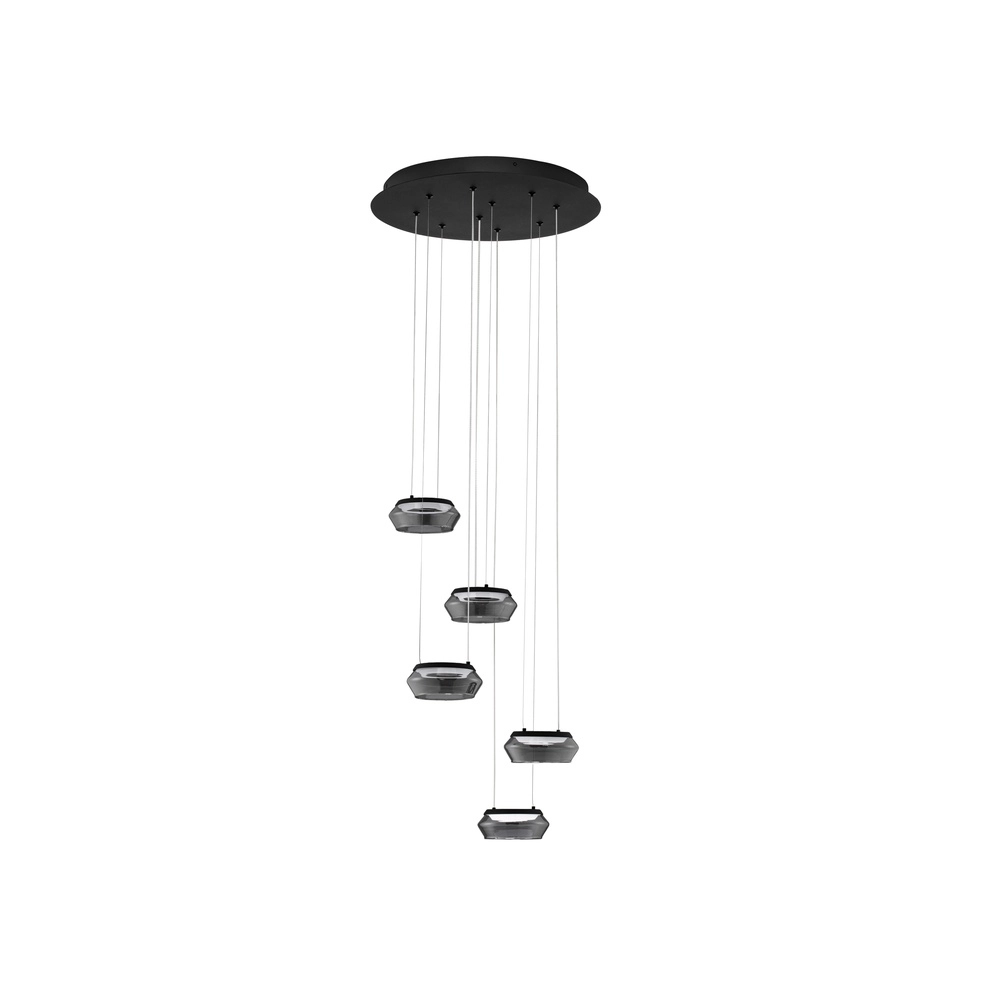 Suspension élégante Jailyn rond 5 lumières Lyora 5212017468406
