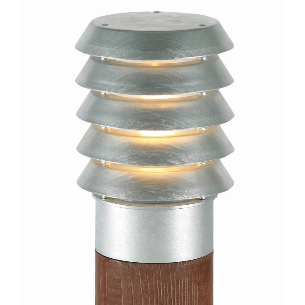 Lampe de terrasse en zinc Selhalm mit Holz Franssen 7042891450635