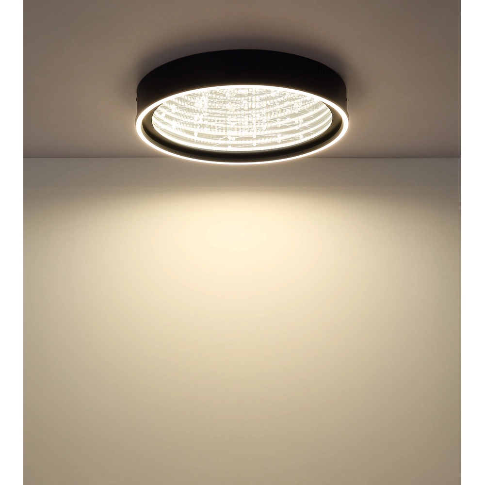 Lampe de plafond noire Mirrora Ø 51,5 cm Globo 9007371575848
