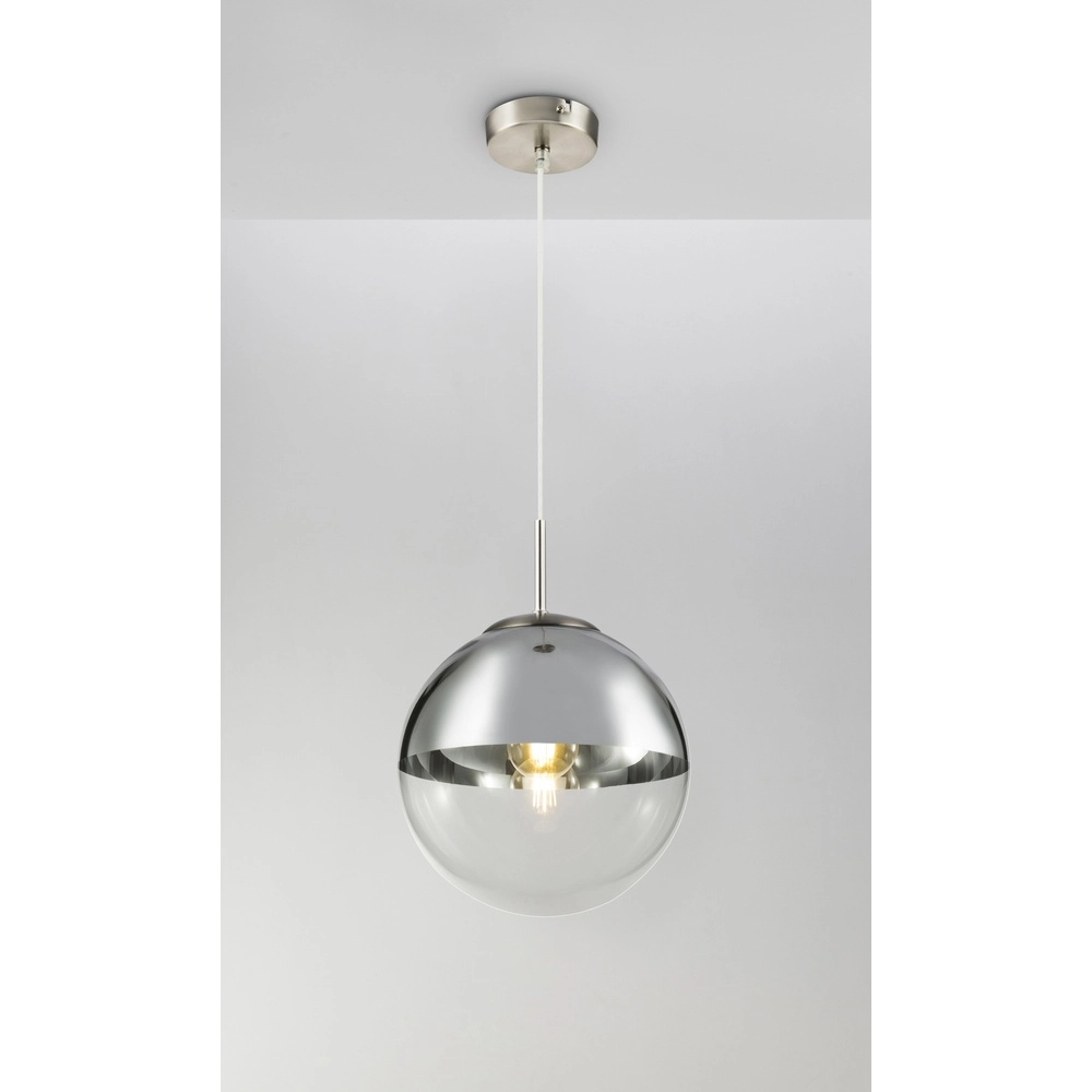 Lampe suspendue Varus nickel Ø 25cm Globo 9007371374441
