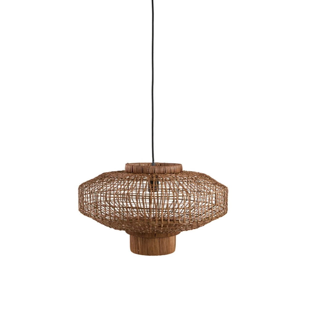 Lampe suspendue Paldor Ø 50 cm marron