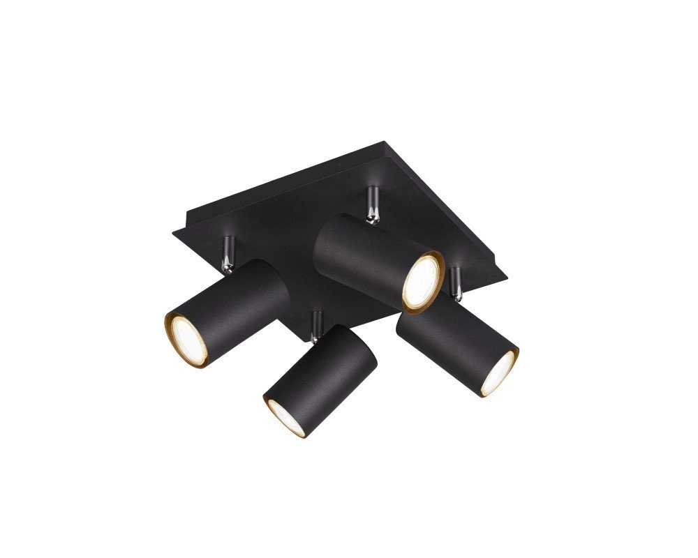 Spot Marley 4 lumières noir mat