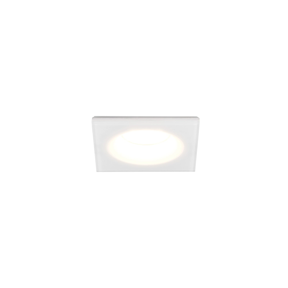 Projecteur carré encastré Fjell IP44 blanc