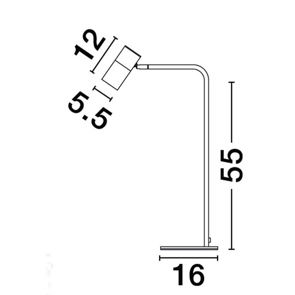 Lampe de table Pongo noir avec or Lyora 5212017441782