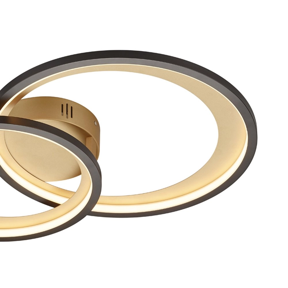 Lampe de plafond Granada Noir Trio 4017807433364