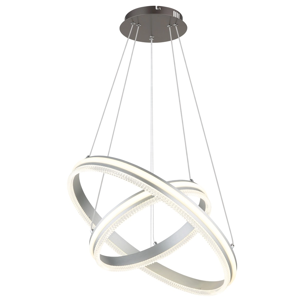 Lampe suspendue Francine Anneaux en métal à fusil 2 Globo 9007371583645