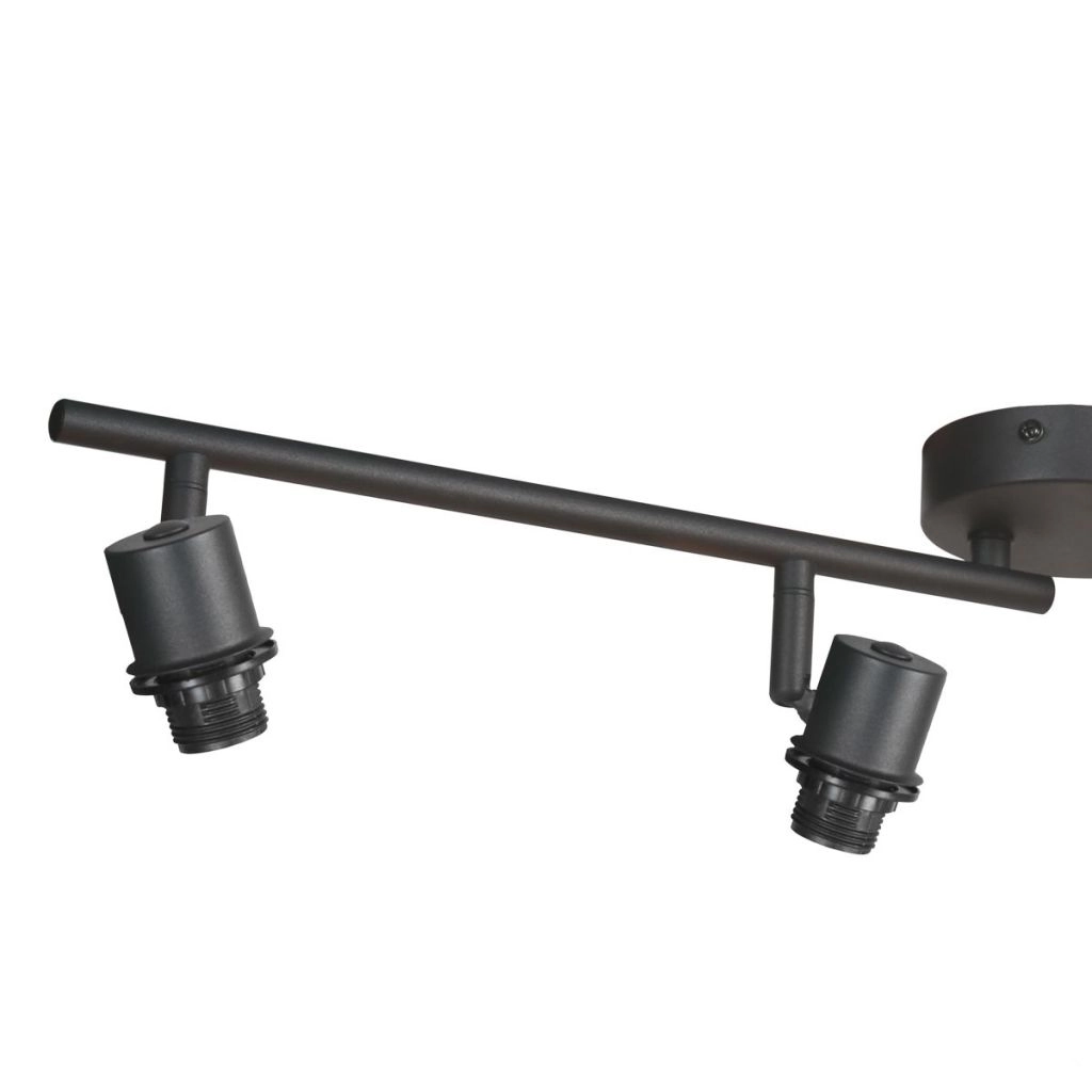 Lampe de plafond à 4 lumières Sumba avec des lunettes en bambou de 12 cm Steinhauer 8712746182842