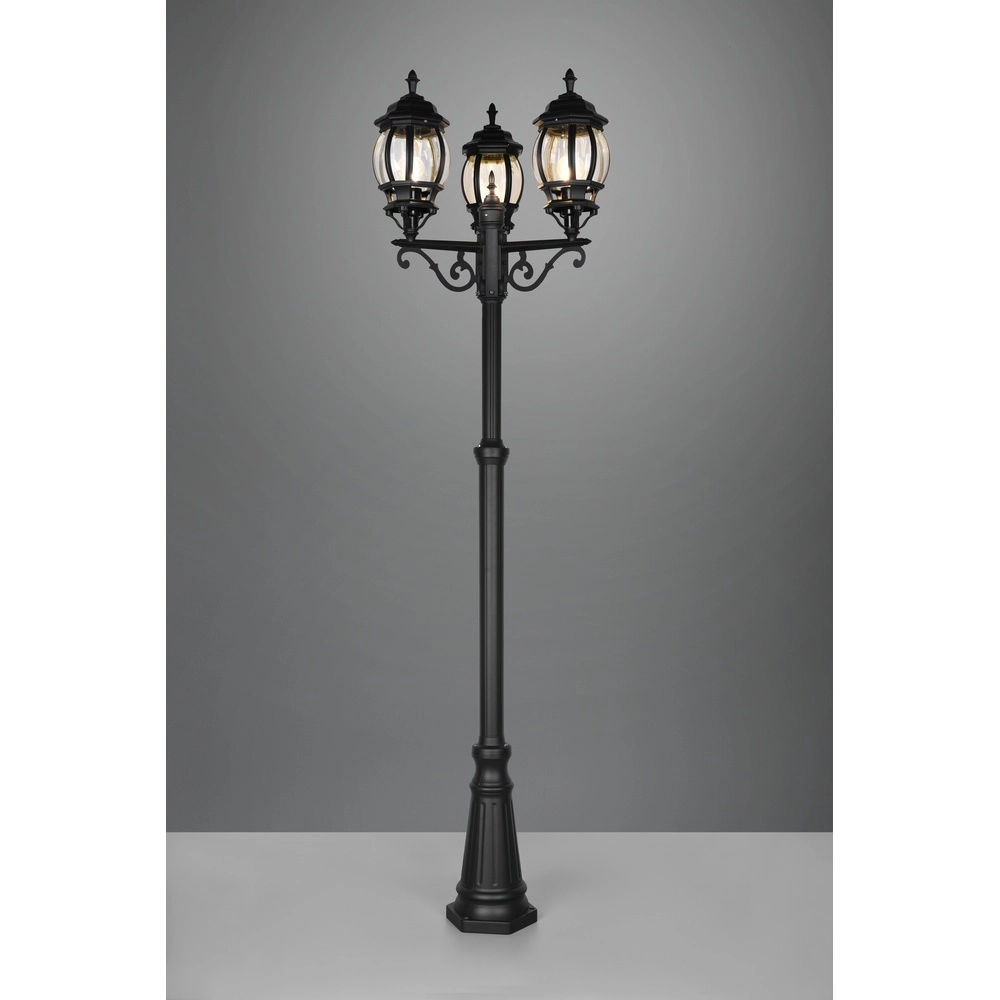 Lanterne Elvo 3 Couronne noire Trio 4017807543841
