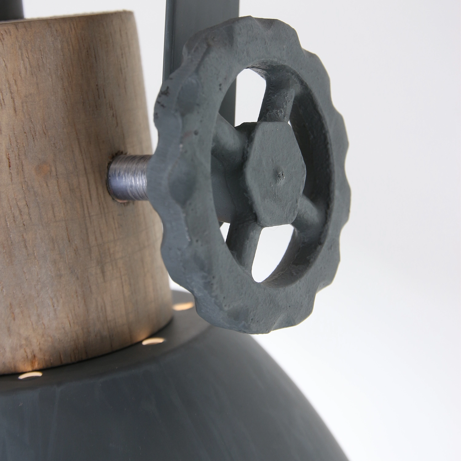 spot Gearwood bleu gris vintage avec du bois marron Steinhauer 8712746122718