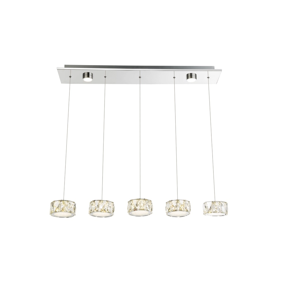 Lampe suspendue à 4 lumières Amur Chrome Globo 9007371342068