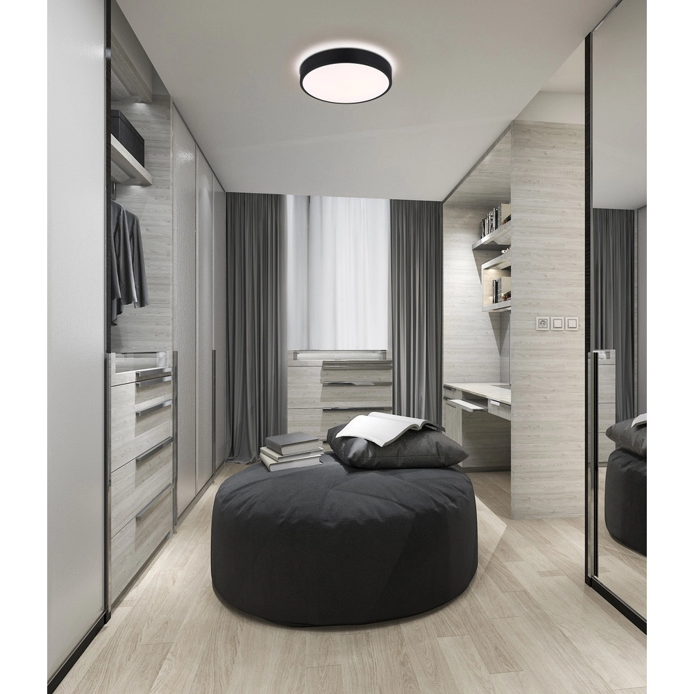 Conception de plafonds Nielsen noir Ø 33,2cm Globo 9007371572670