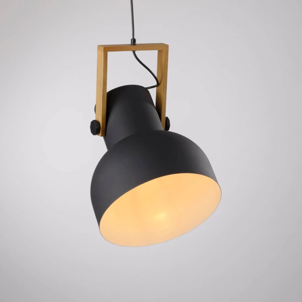 Lampe suspendue Cup 2.0 1 lumière noir Just Light 4043689000714