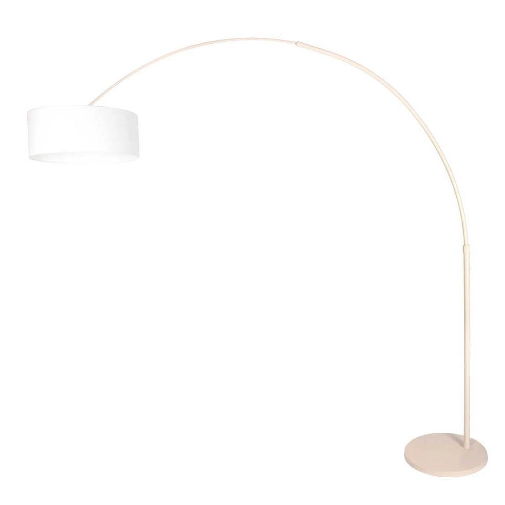 Lampe à arc Sparkled Light crème avec abat-jour blanc Ø 50cm Steinhauer 8712746179965