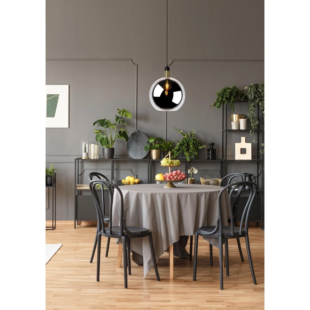 Lampe suspendue Julius Ø verre fumé de 40 cm Lucide 5411212343345