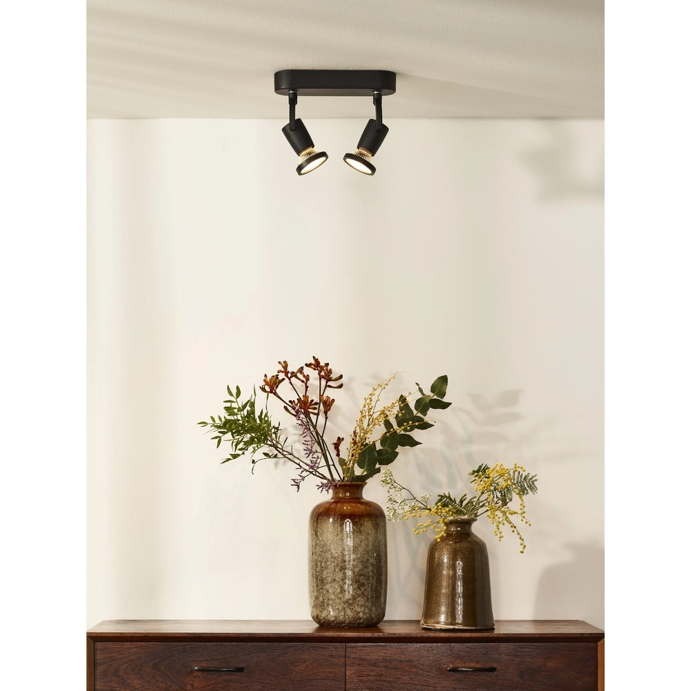 Lampe de plafond Jaster-Led 2-noir clair Lucide 5411212114693