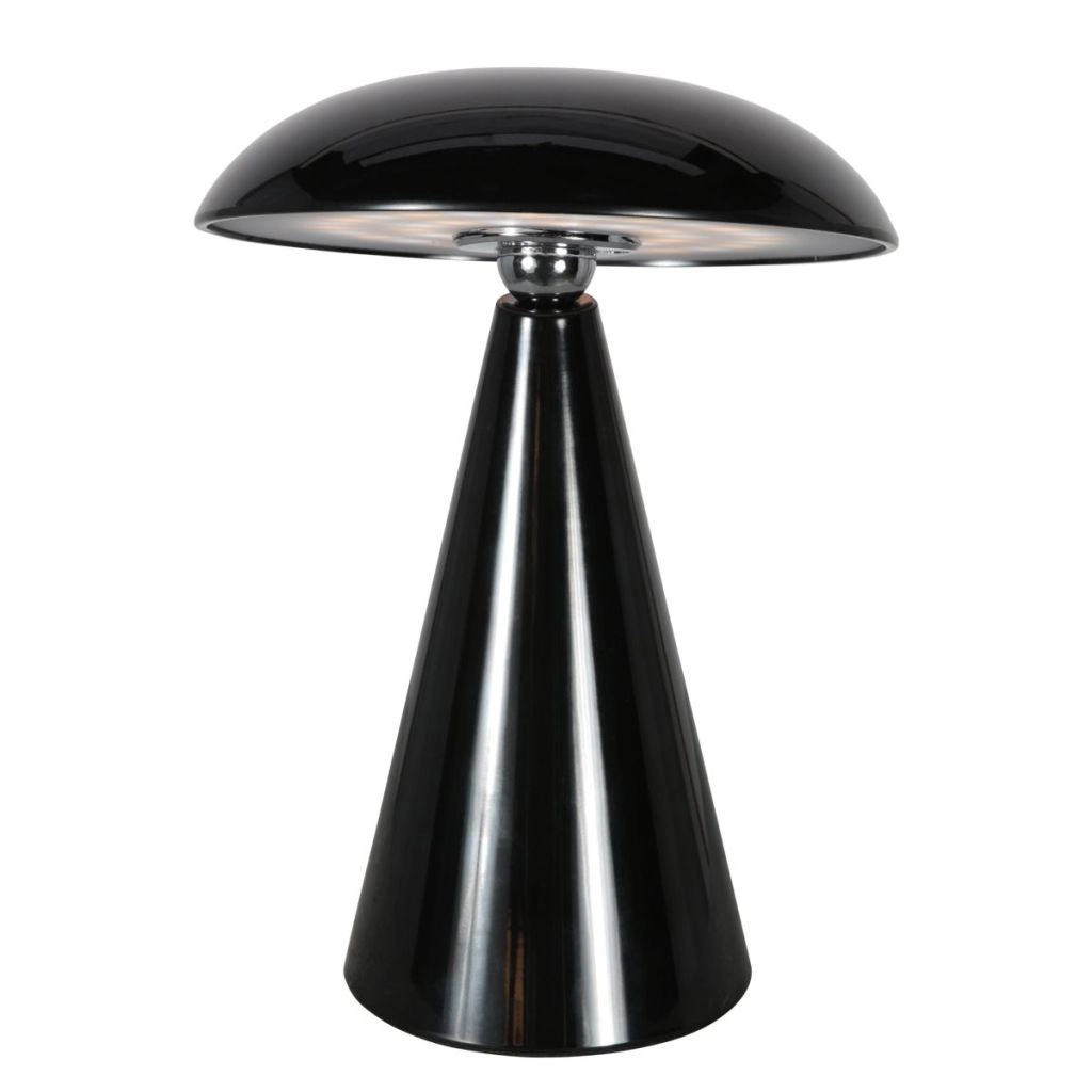 Lampe de table rechargeable Mush Noir