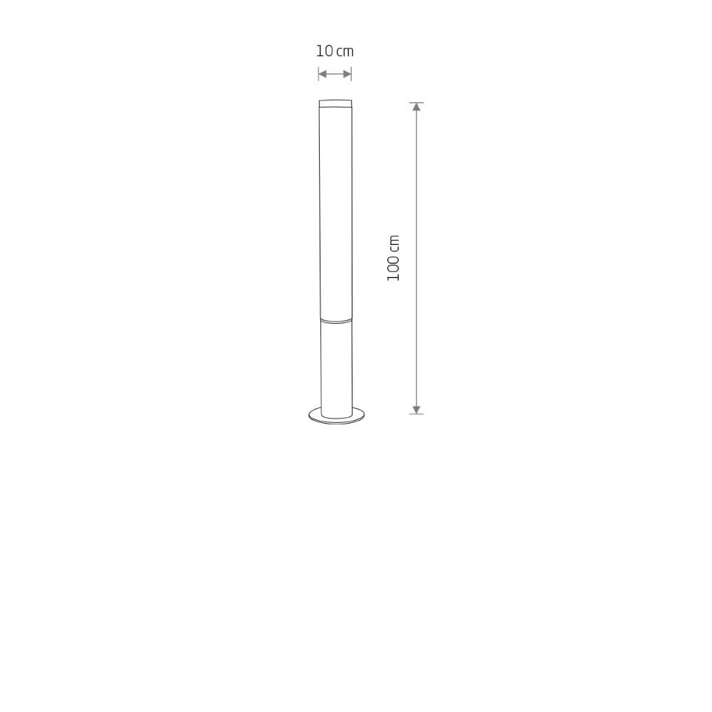 Lampe de jardin élégante Mia M LED 100cm Lyora 5903139113748
