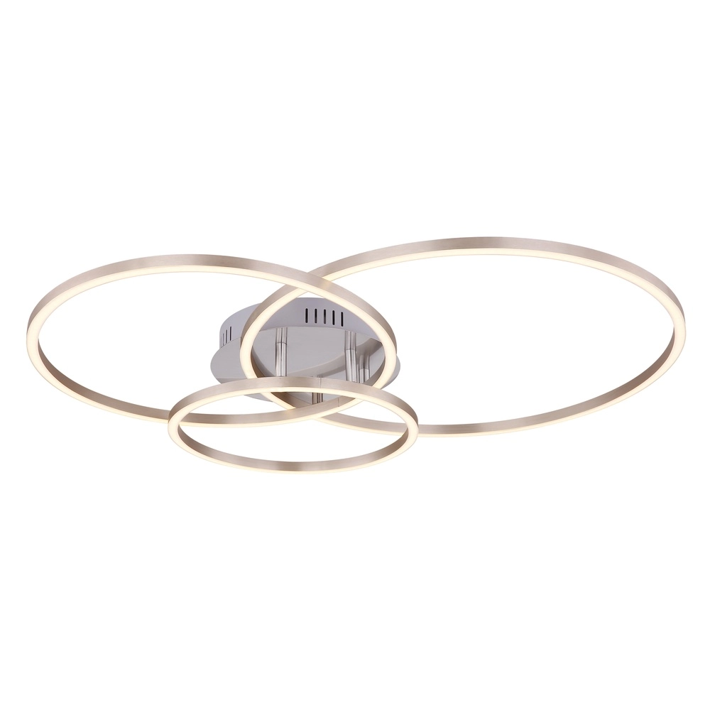 Lampe de plafond moderne Munni nickel