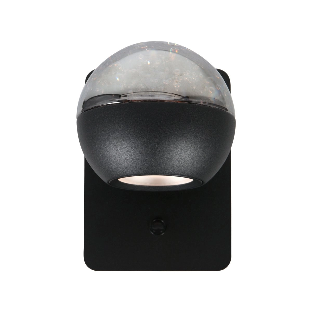 Lampe murale LED Belluno noir avec verre - ajustable Steinhauer 8712746183948