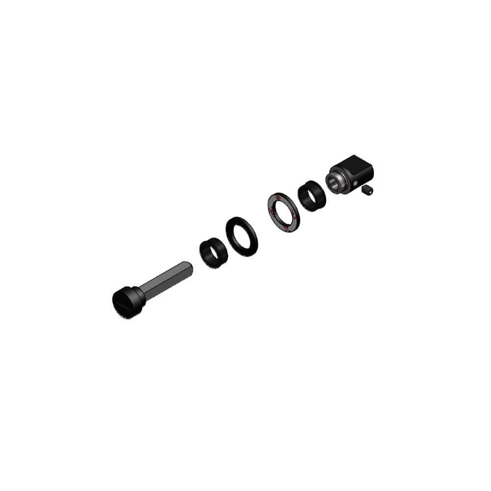 Fermeture des toilettes Tira Petite rosace noire ronde Intersteel 8714186518816