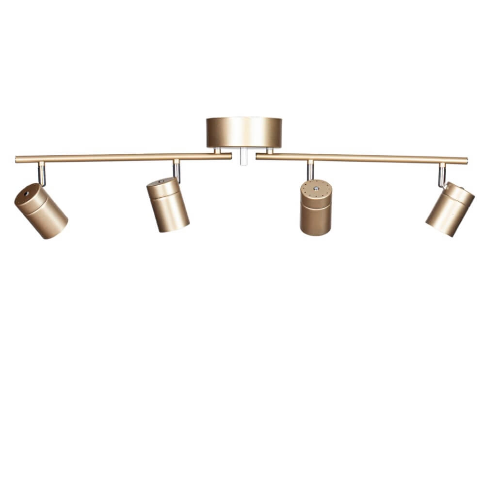 Plafonnier Correct doré 4 lumières
