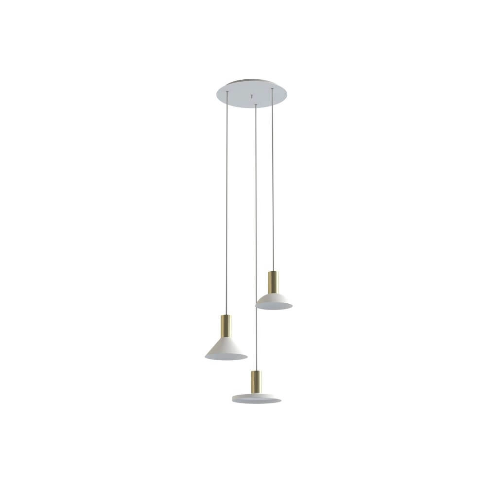 Lampe suspendue loft 3 lumières Hermanos