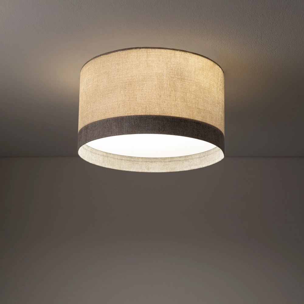 Lampe de plafond Cedro brun sable Ø 35cm Lyora 5903139116701