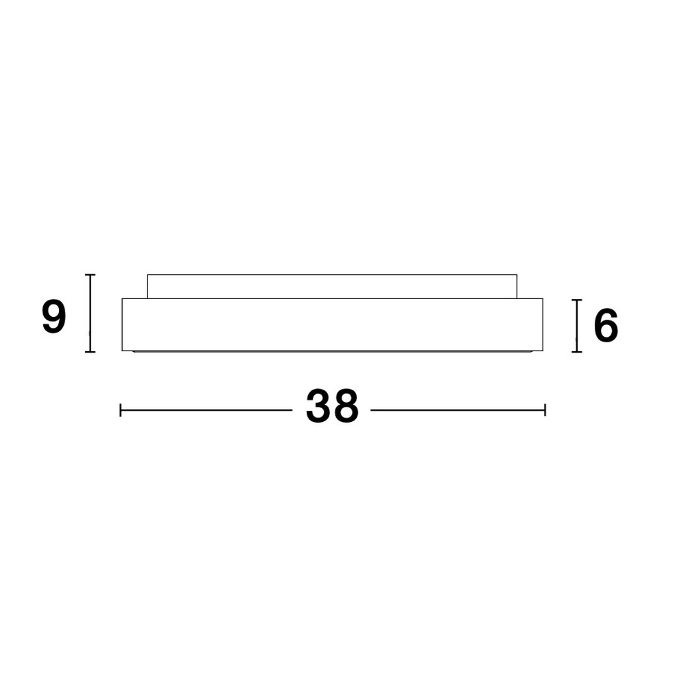 Plafonnier Rando Thin marron café Ø 38cm Lyora 5212017420053