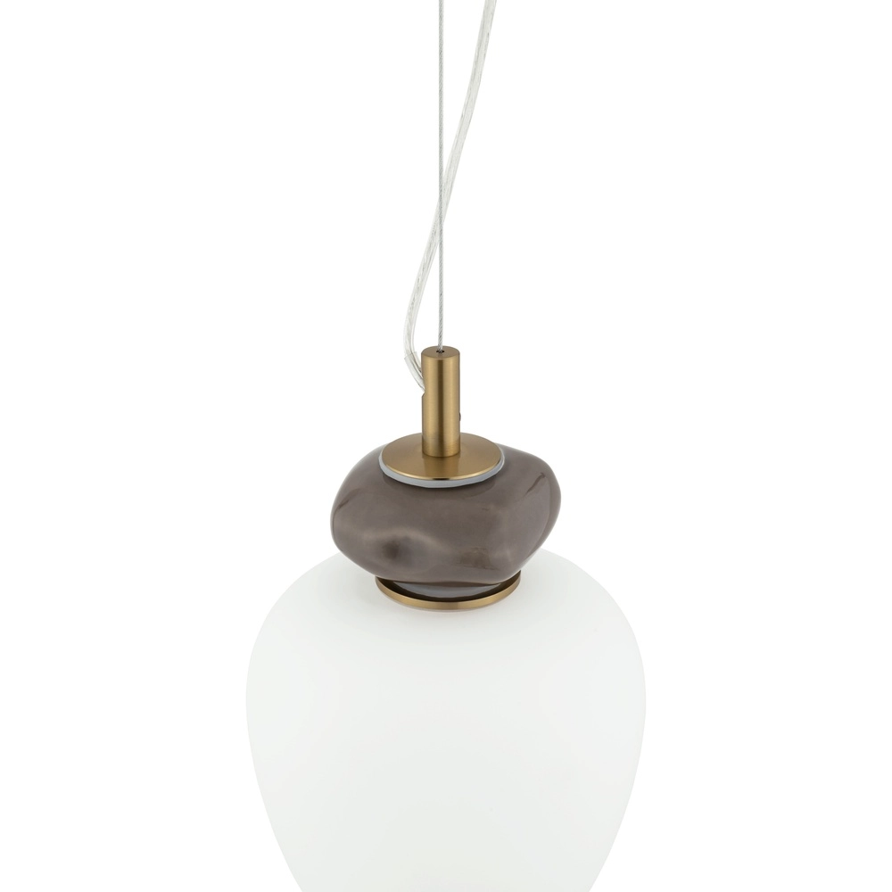 Lampe suspendue Ceramic Led Ø 17 cm de céramique et verre Lyora 5903139117029