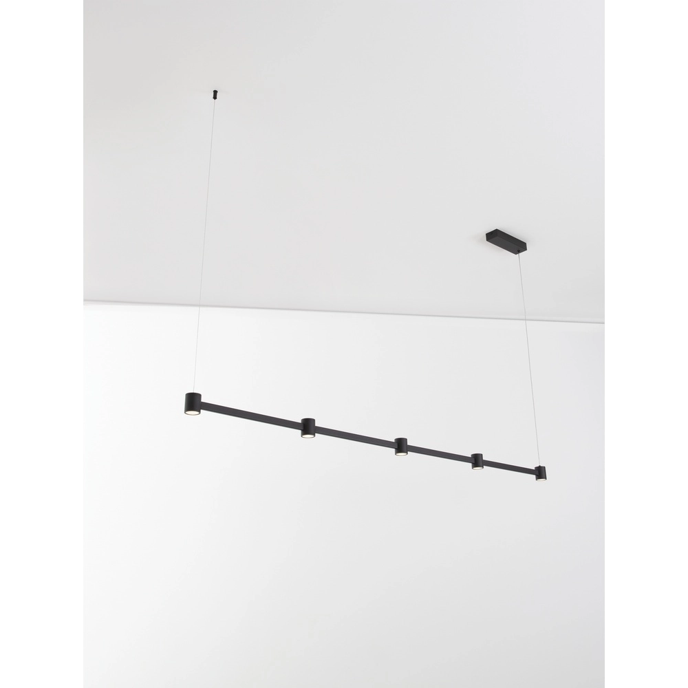 Suspension design Puize 5 lumières noir Lyora 5212017448590