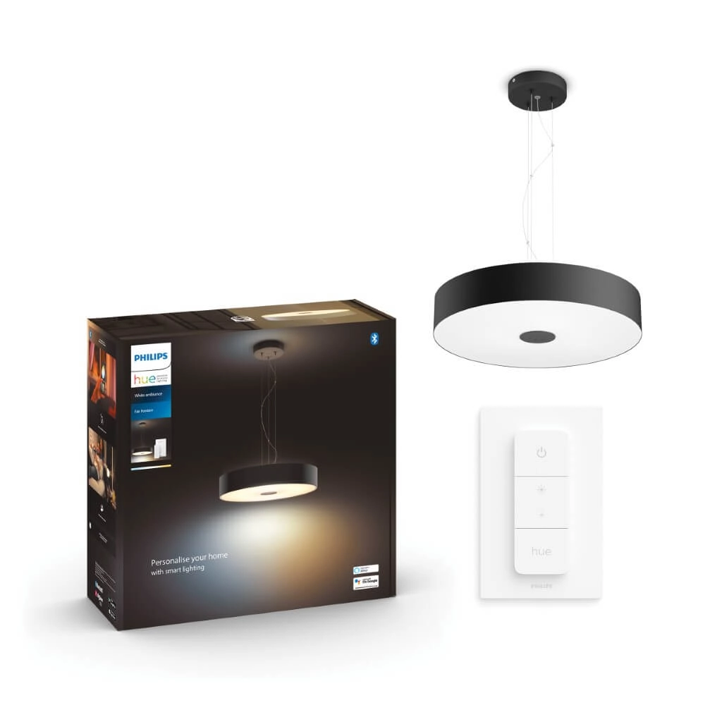Lampe suspendue Hue Fair - White Ambiance Ø 44,4 cm noir Philips 8719514341296