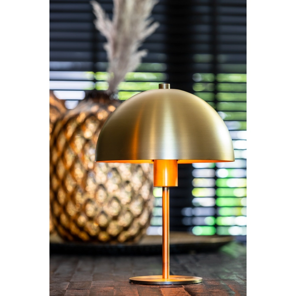 Lampe de table Merel laiton mat Ø 25cm Light & Living 8717807314231
