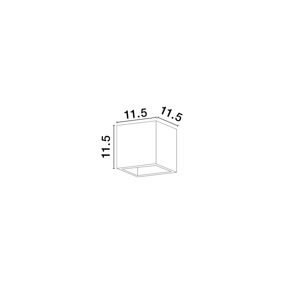 Applique murale carrée Sensia blanc 11,5 cm Lyora 5212017479303