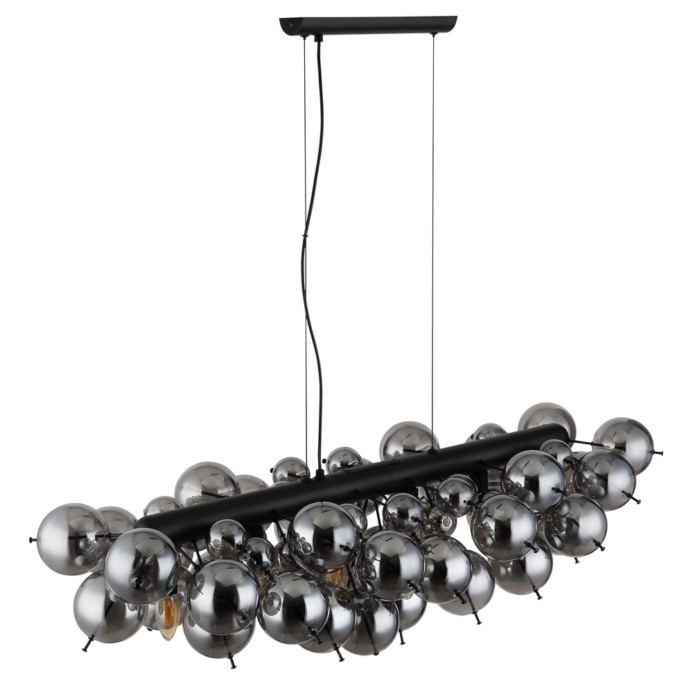 Lampe pendante unique Udo Verre fumé 100 cm Globo 9007371471263