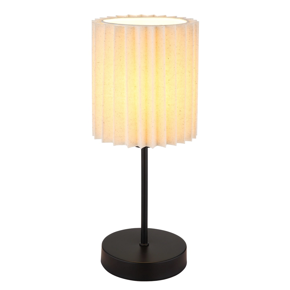 Lampe de table Page Ø 15 cm blanc avec du noir