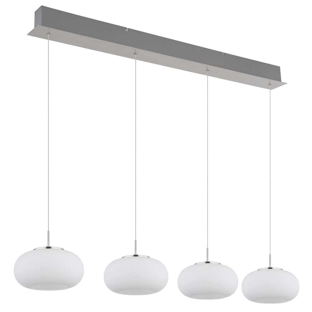 Lampe pendante de conception Quintara Nickel 4-léger Globo 9007371462322