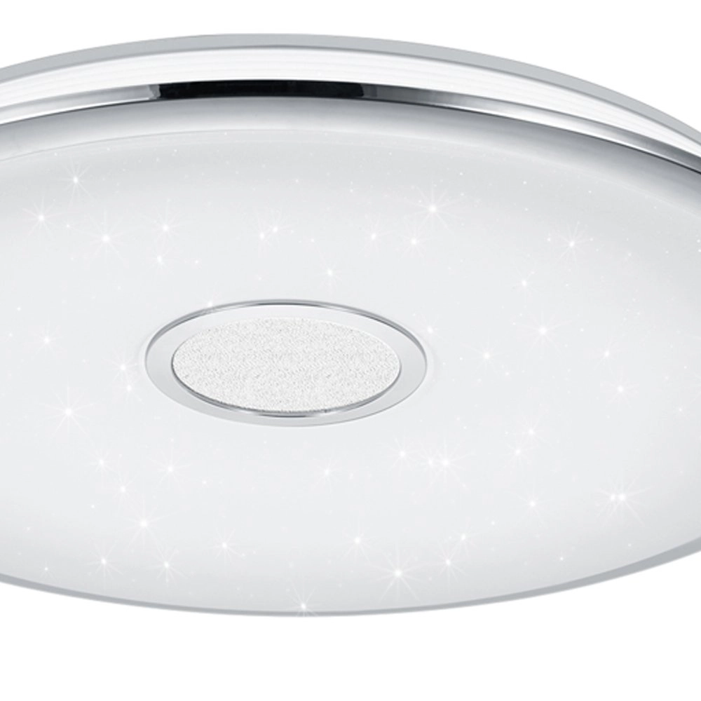 LED plafonnier Osaka 67cm gris effet étoile Trio 4017807337730