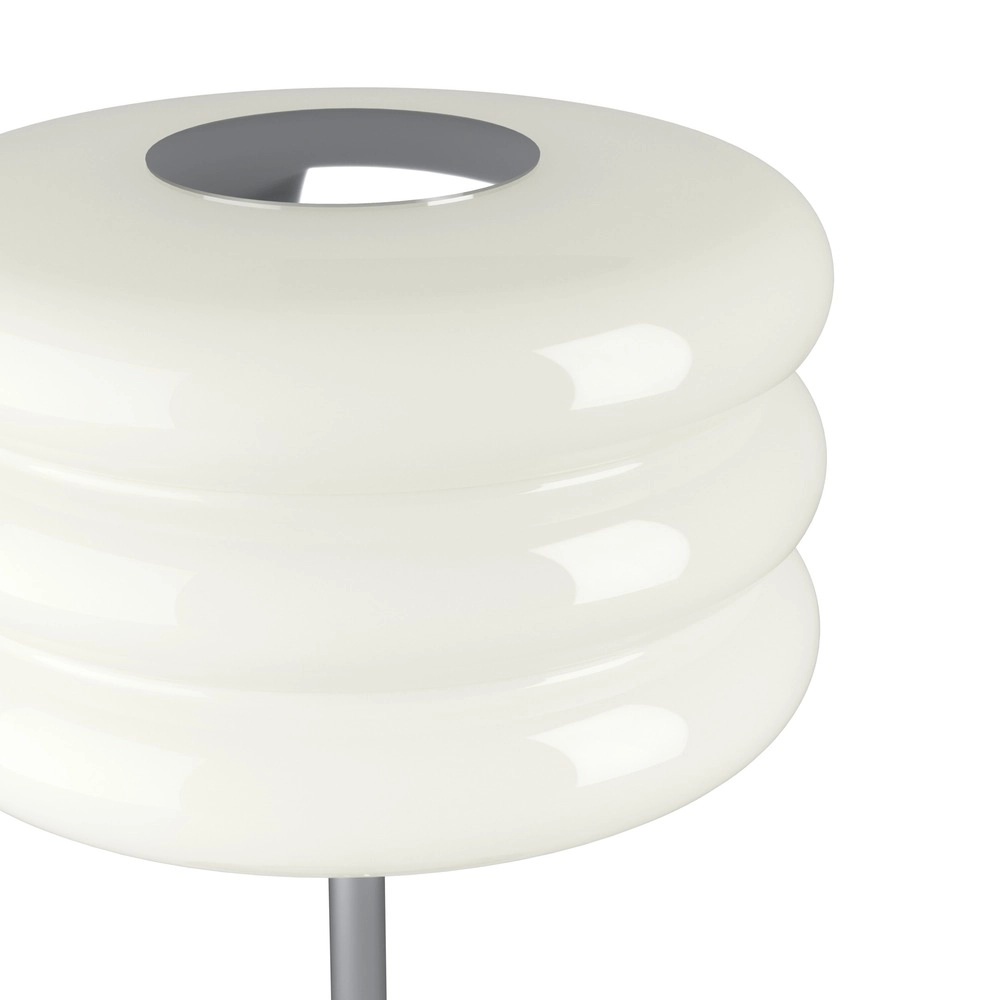 Lampe de table de conception Tortora chrome avec blanc Ø 20cm Eglo 9008606405596
