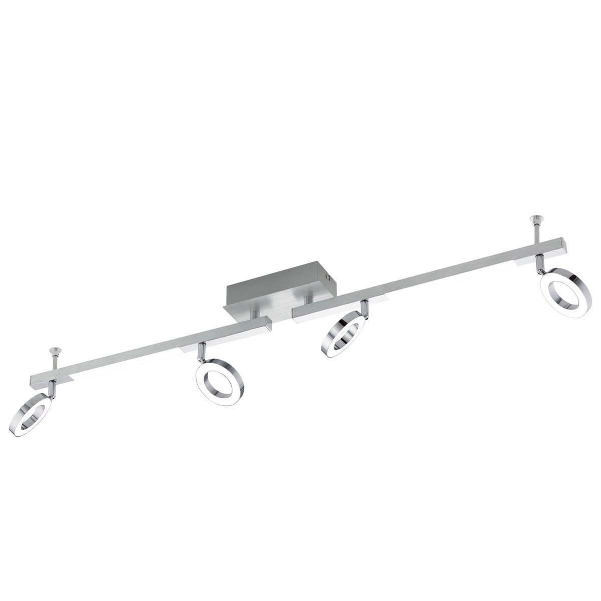 Spot LED Cardillio 1 Gris métallisé à 4 lumières