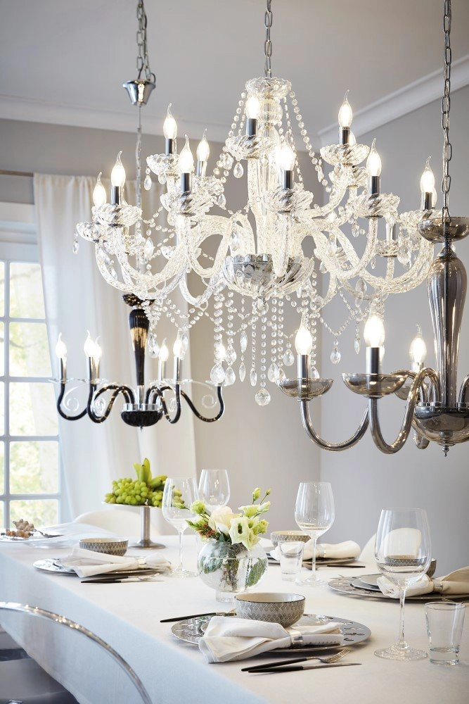 Lustre Basilano 1 100cm 18-gris clair Eglo 9002759391034