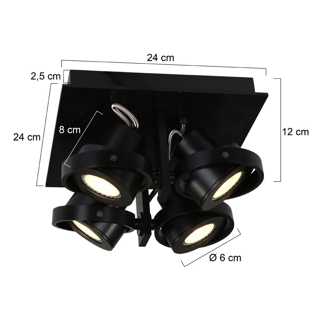 Spot Quatro 4 lumières Steinhauer 8712746122572