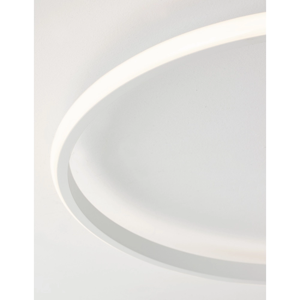 Plafonnier rond Fuline blanc Ø 50cm Lyora 5212017419675