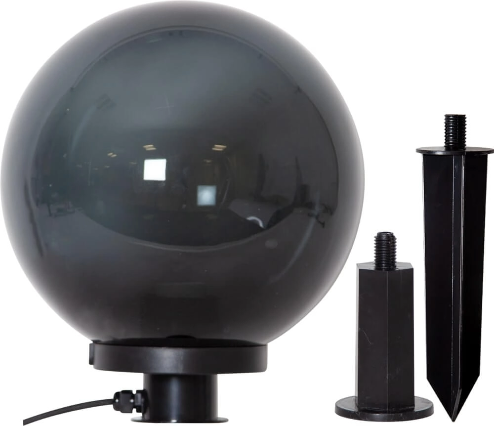 Lampe globe avec piquet Monterollo Smoke Ø 30 cm