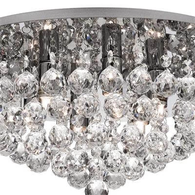 Lustre de plafond Hanna 45cm chromé avec cristal Searchlight 5013874355478