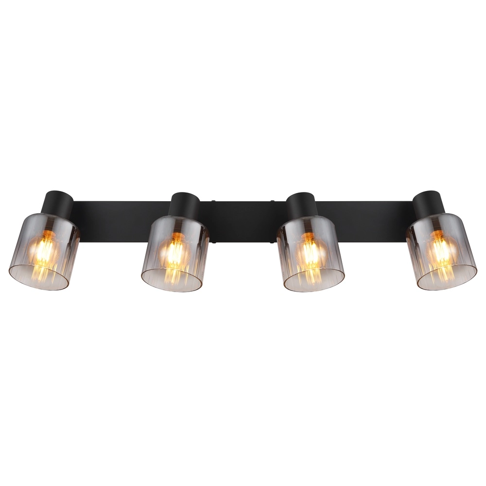 Lampe de plafond Jack Noir à 4 lumières Globo 9007371519835