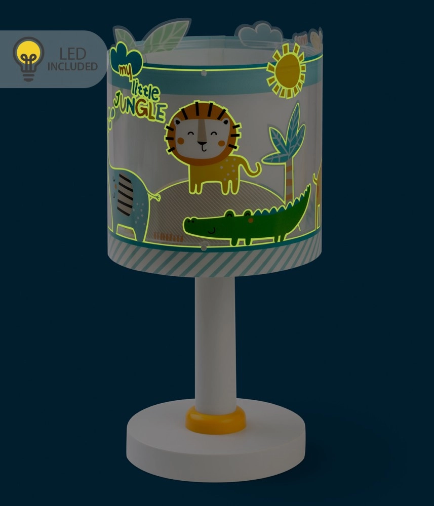 Lampe de table Little Jungle lueur bleue dans l’obscurité Dalber 8420406001807