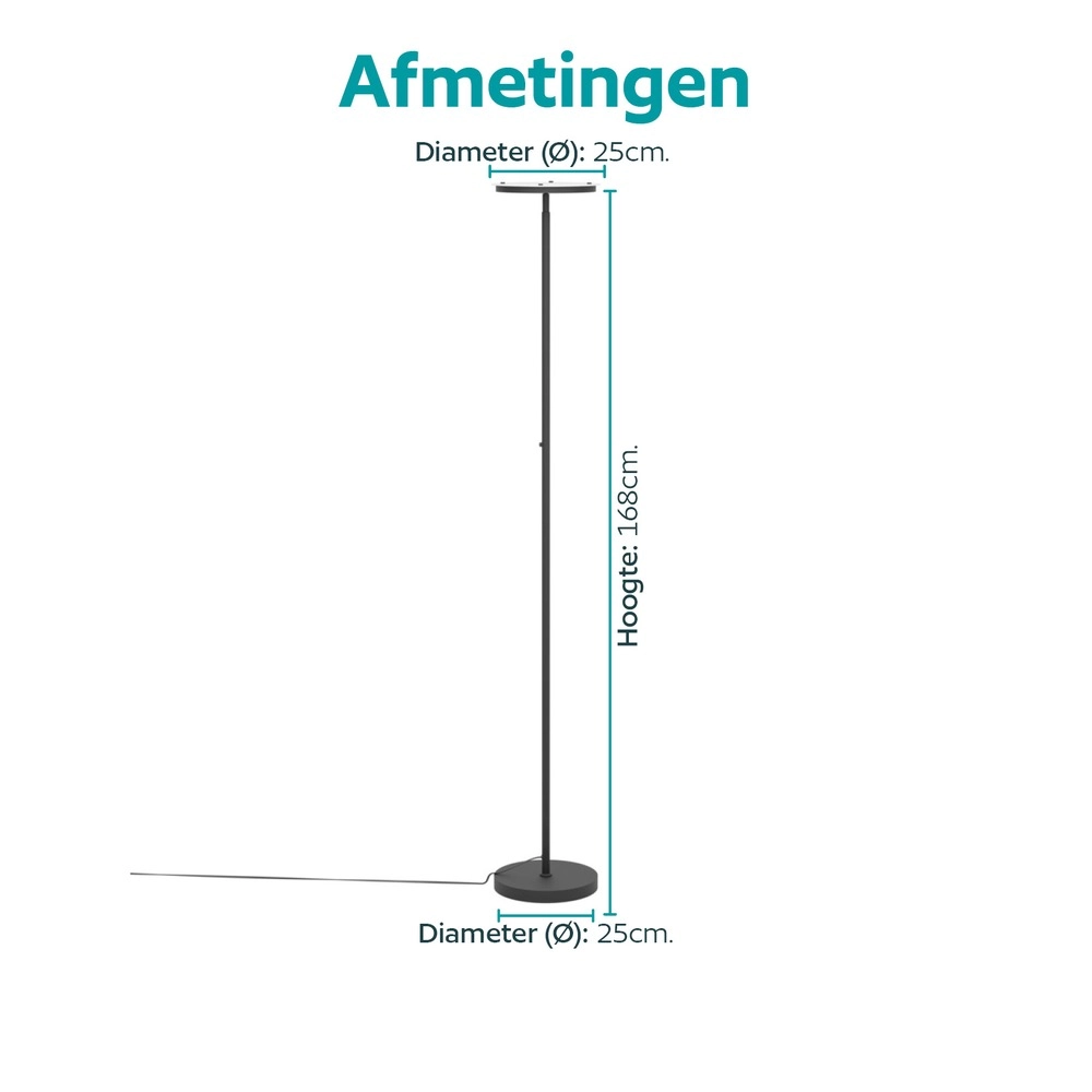 Lampadaire de conception Piagnolo Noir Eglo 9008606399390