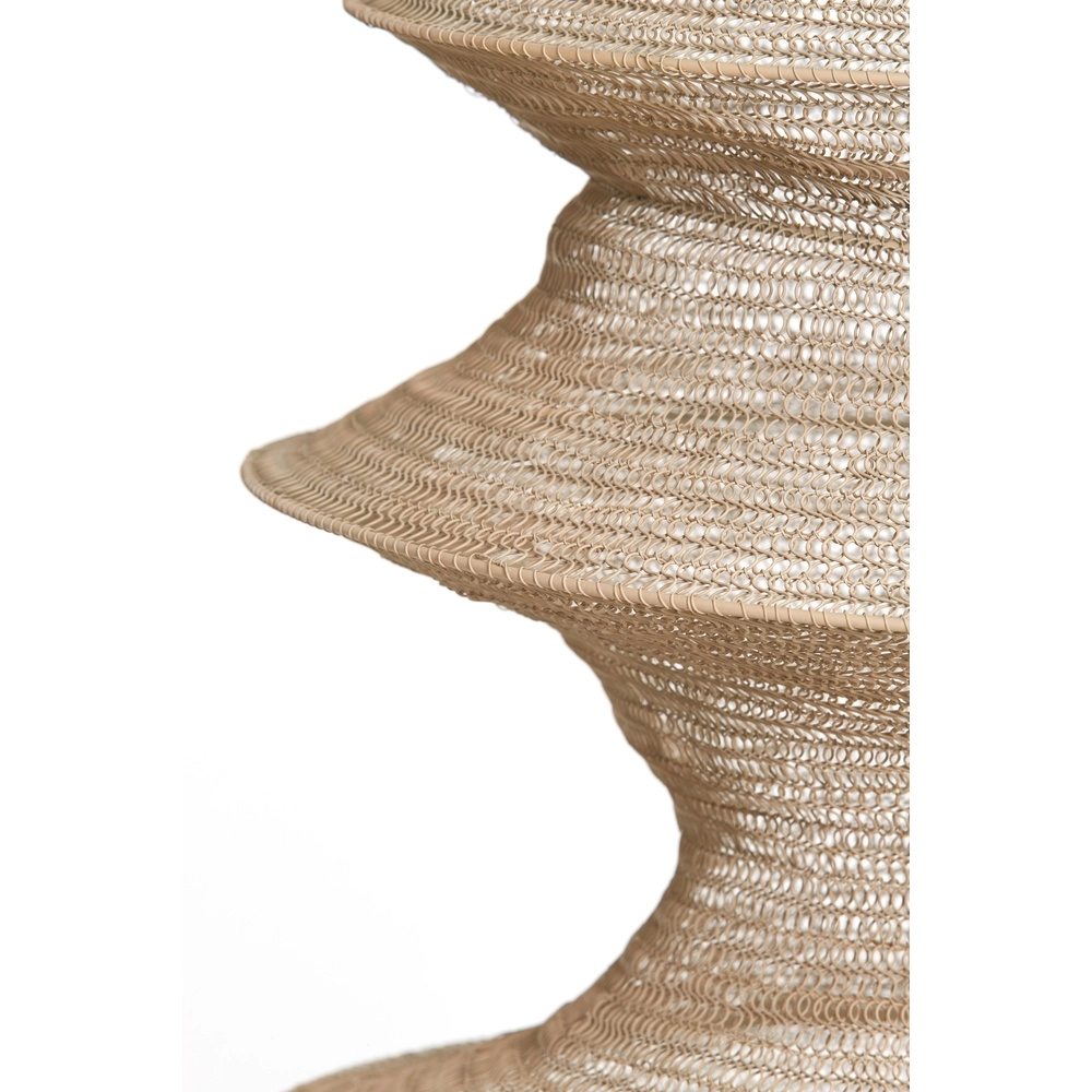 Lampe suspendue en filet métallique Nakisha Ø 48cm - sable Light & Living 8717807695071